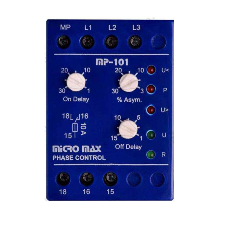 رله کنترل فاز (سه پتانس) میکرومکس الکترونیک مدل MP 101 Max