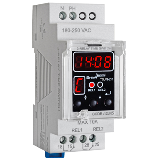 ساعت فرمان دو رله ای سریN شیوا امواج