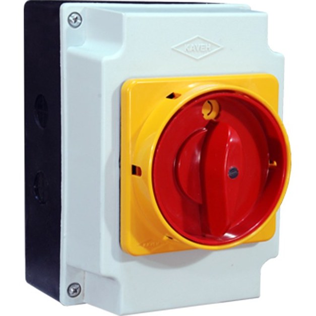 جعبه محافظ 50 آمپر پلاستیکی با صفحه معمولی از بالا کاوه