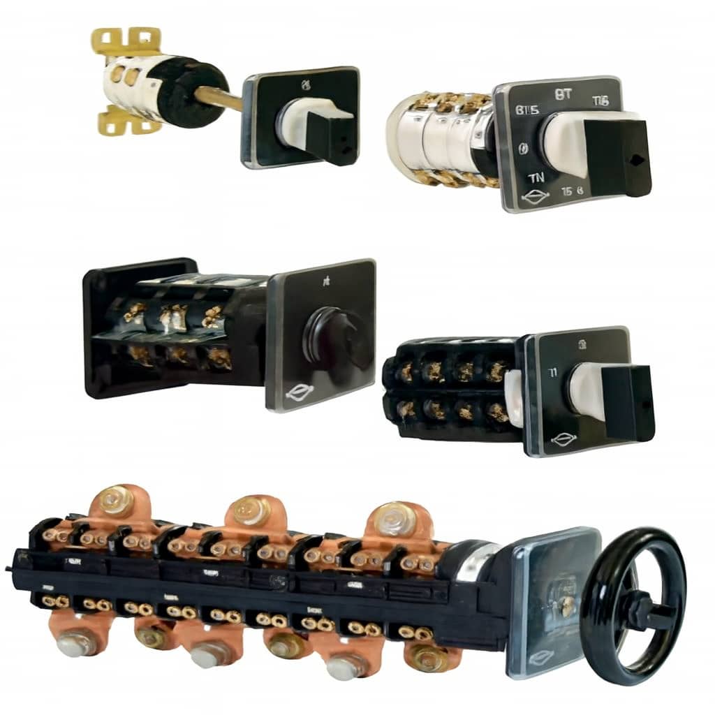 کلید گردان سه پل چهار حالته با صفر 40 آمپر کاوه مدل 40CMO34