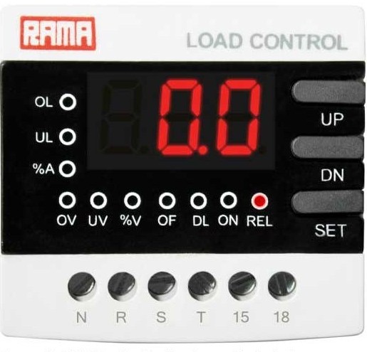 کنترل فاز بار دیجیتال تک فاز 0/5 تا 25 آمپر راما اسپادانا