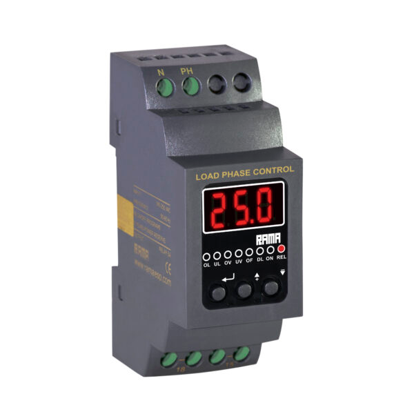 کنترل بار دیجیتال تکفاز دو مینیاتوری ( بدون نیاز به کنتاکتور ) 25 آمپر راما اسپادانا