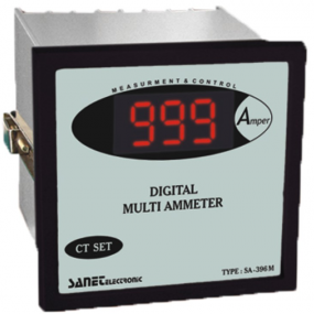 آمپر متر دیجیتال مولتی 96 * 96 صانت الکترونیک مدل SA-396M