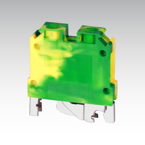 ترمینال پیچی ارت با پیچ اتصال به ریل رعد مدل RT/SU 4-E سایز 4