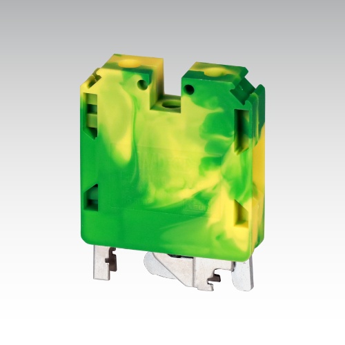 ترمینال پیچی ارت با پیچ اتصال به ریل رعد مدل RT/SU 16-E سایز 16