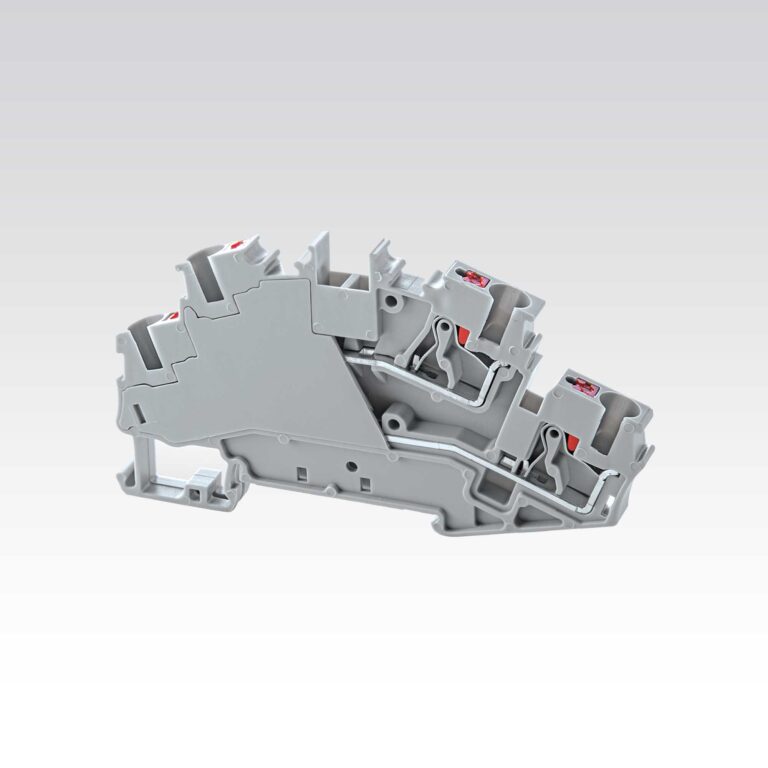 ترمینال ریلی سری فشاری دوطبقه رعد سایز 4 مدل RT/PG 4-2L >> DPIT4