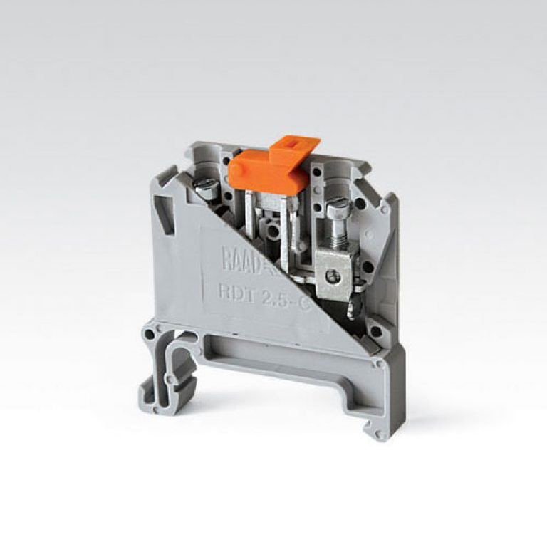 ترمینال ریلی سری فشاری سوئیچی 1 به 2 رعد سایز 2.5 مدل RT/PK2.5-1/2