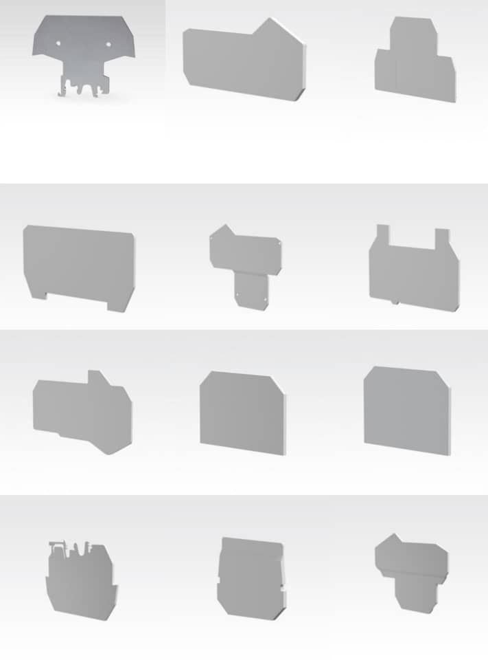 پارتیشن ترمینال ریلی سری پیچی رعد سایز 2.5 مدل P-RTP2.5