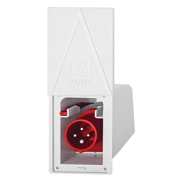 شاخه معکوس توکار ( دیواری ) 125×5 ( IP66 ) 125 آمپر پارسا