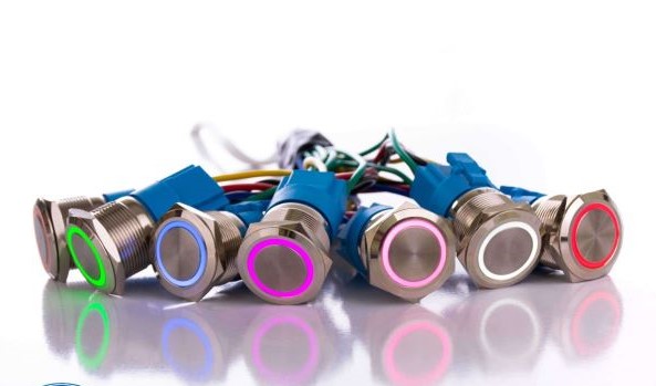 شستی استیل ماندگار 220V AC / 24V DC سایز 22 میل JBH