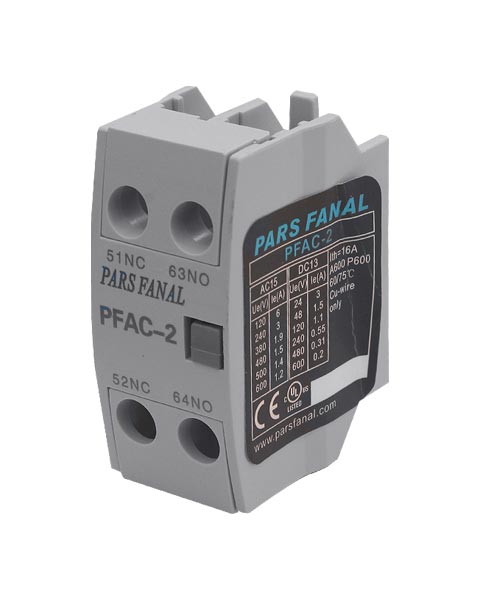 کنتاکت کمکی ( 1 باز + 1 بسته ) پارس فانال مدل PFAC-2