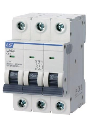 کلید مینیاتوری سه پل 6 کیلو تیپ C ال اس LS